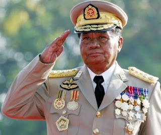 El jefe de la Junta Militar birmana felicita a Obama General-than-shwe