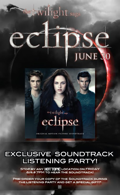 Hot Topic será sede de 'Eclipse' Soundtrack Listening Party EclipseLP