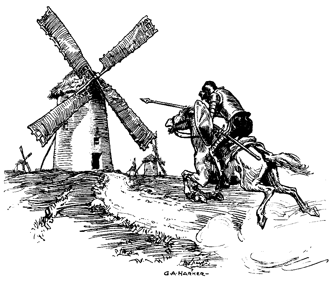 Arbetslösheten - nu ännu lägre Don-Quixote-Windmill