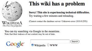 2009 இல் பெரிய இணைய நிறுவனங்களில் ஏற்பட்ட கோளாறுகள் Wiki