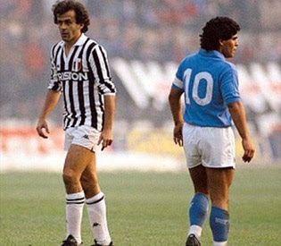 Platini recognised as best foreign player in Italian football history Diego_Platini