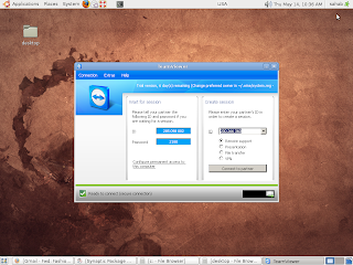 طريقة تركيب برنامج الاقتران على الابونتو team viewer on ubuntu Screenshot