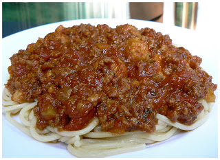Sauce spaghetti aux boulettes italiennes P1400135