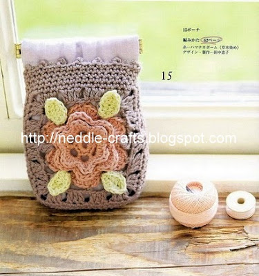 باترون حافظه كروشيه جديد - crochet case pattern 18