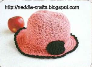 ايس كاب او قبعه رائعه للبنوتات - a beautiful hat with pattern 1_%2835%29