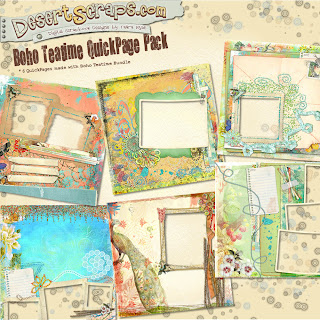 Quickpage pack from my Boho Teatime bundle by desertscraps Bohoteatimeqppack