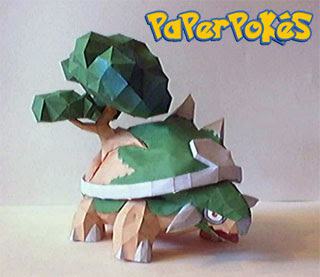 [Non-Origami]Collection pokemon Pokemon-torterra-papercraft
