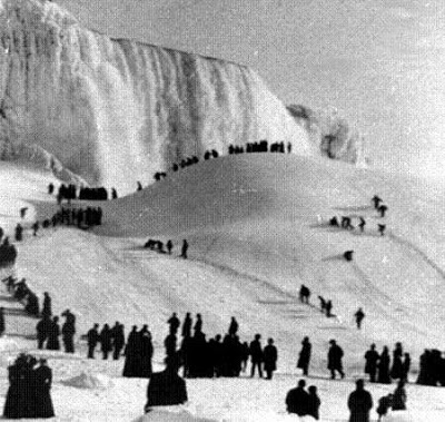 Foto Bekunya Air Terjun Niagara 1911 Beku2