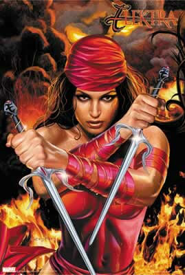 Reparto de Héroes Elektra-comic