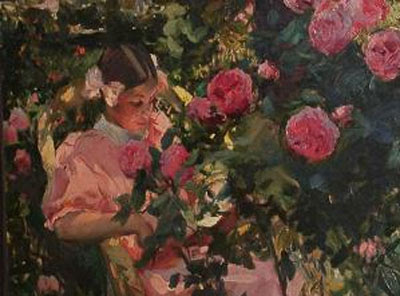 Sorolla Elena_entre_rosas_sorolla