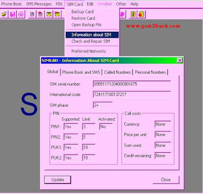 Free SIM Editor for P-KEY SimEdit-PKEY3