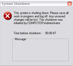 ஒரே சொடுக்கில் கணினியை Restart செய்ய...  AbortShutdown