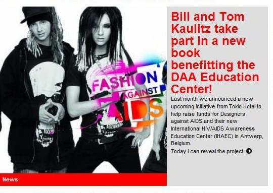 Bill y Tom Kaulitz forman parte de un nuevo libro de DAA Bytdda