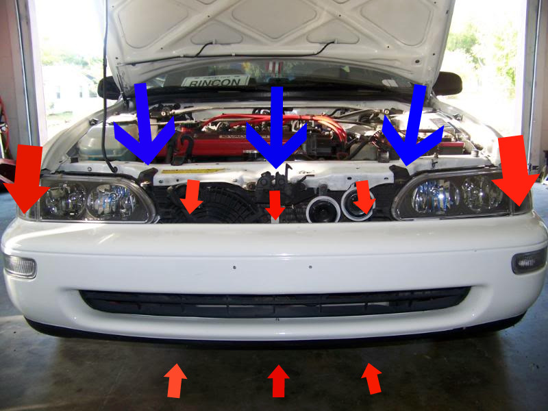 DIY Front Bumper Fog Lights with HID's Corolla 93 - 97 Fogs93002