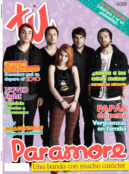 HALLELUJAH!!! jaja Paramore en la portada de la tu! 17953_233941877972_517447972_3038611_631395_n