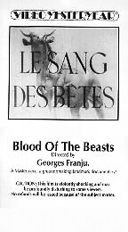 La sangre de las bestias (Le sang des bêtes, 1949) 115503