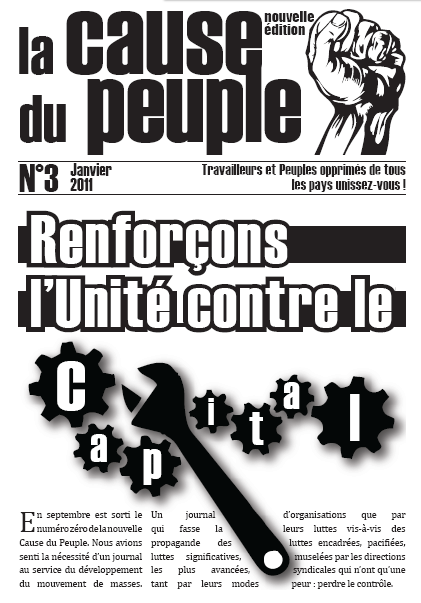 La cause du peuple (version PCMF) UNE-CDP3
