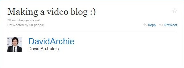 The Offical David Archuleta Twitter - Page 2 Vlog
