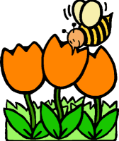 EL HILO DE LOS AMIGUETES XII - Página 30 Spring_clipart_bee_flowers