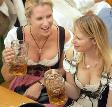 Cumpleaos de Aqualung. Chicas-cerveza-alemania