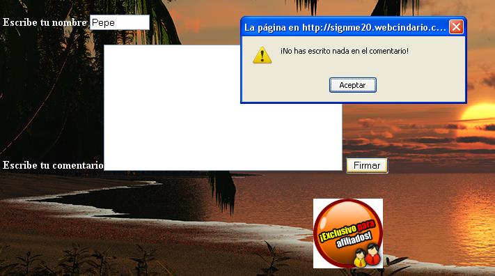 SignMe 2.0 - Segunda versin de mi libro de visitas en PHP Alertilla