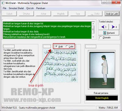 Aplikasi tata cara shalat Winshalat