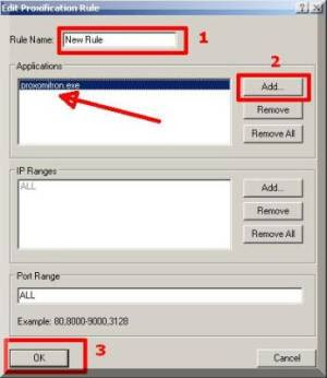 TUTORIAL PROXIFIER + PROXOMITRON  Pf-add-rules