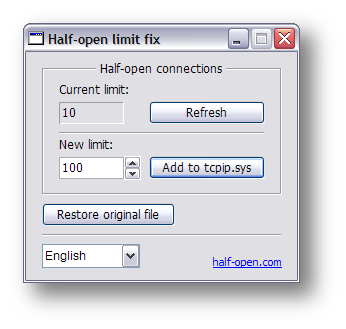 Max - Half Open Menambah Had Limit / Unlimited Untuk Kelajuan Torrent Yang Maksimum. Half-open_limit_fix_en