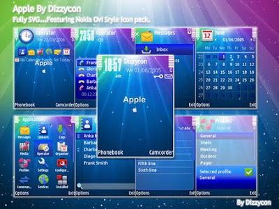  ثيم مضئ مذهل بعنوان Apple by Dizzycon للجيل الثالث Apple