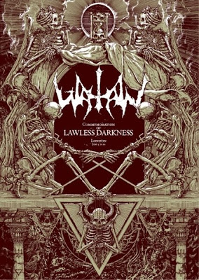 Watain y sus posters hechos con sangre humana Watain