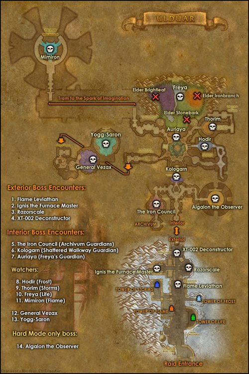 Mappa BOSS di Ulduar SecrestsOfUlduarMap