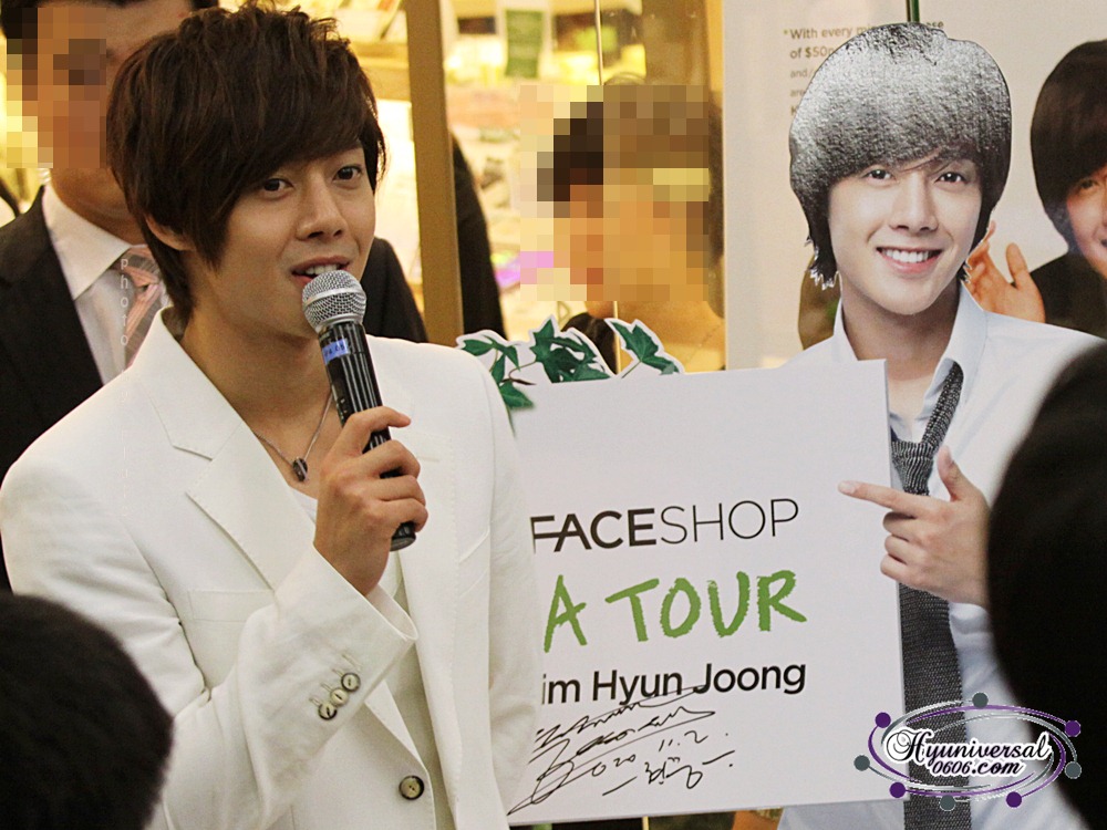 Kim Hyun Joong @ the face shop SG Tampines Poder Mall Hyun22