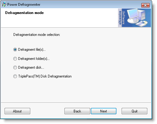 Defragmentation செய்ய இலவச மென்பொருள் - Power Defragmenter 3.0 P1