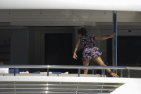 Nina Dobrev and Asustin Stowell enjoy the ocean off the cost the French Riviera (July 26) FciCl1d4