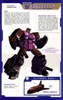 Encyclopédie Transformers des personnages Decepticons MY3V01LR