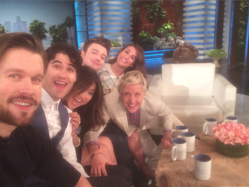 Chris, Lea, Chord, and More on the Ellen Show Tumblr_nl2o08D44z1ql1znmo1_500