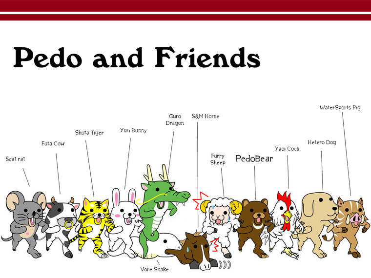 PEDO Bear and Friends Pedobear_and_friends