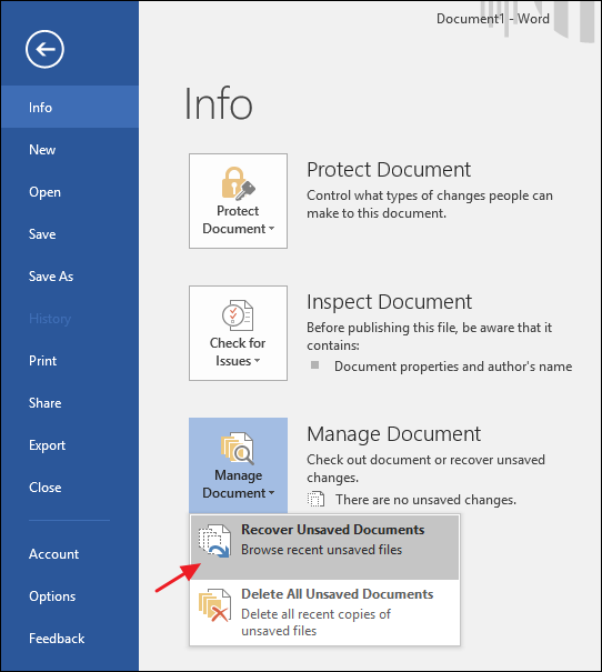 كيف تسترجع الملفات التي لم تقم بحفظها في Microsoft Office Office-back-up-file-4