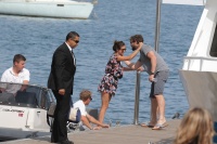 Nina Dobrev and Asustin Stowell enjoy the ocean off the cost the French Riviera (July 26) G0ec4Bqd