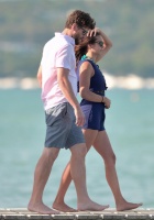 Nina Dobrev with her boyfriend Austin Stowell in Saint-Tropez (July 24) NWEAHVFK