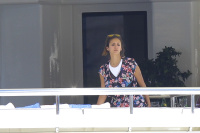 Nina Dobrev and Asustin Stowell enjoy the ocean off the cost the French Riviera (July 26) T7zVtXf0