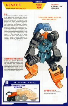 Encyclopédie Tranformers des personnages Autobots PZagzYox