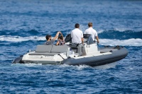 Nina Dobrev and Asustin Stowell enjoy the ocean off the cost the French Riviera (July 26) VJQvfLQx