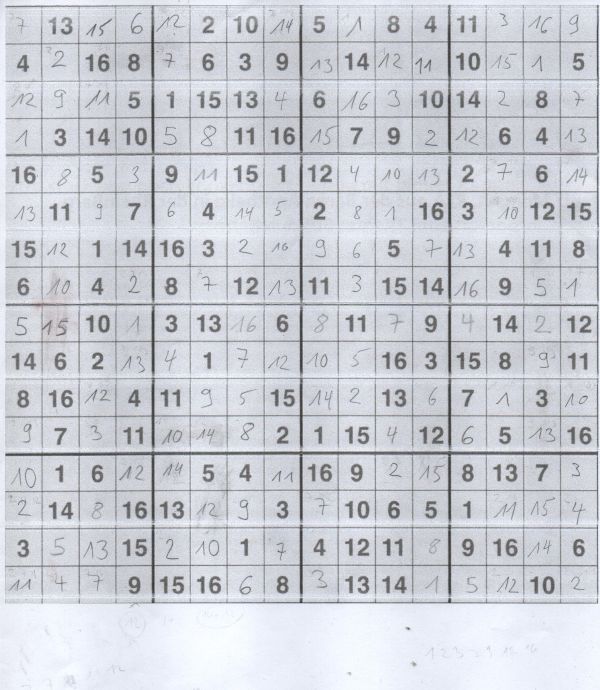 Werner 0167 Sudoku groß>>gelöst von Milka Dz54iyuwjdbxsobgg