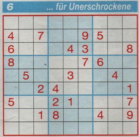 Milka 0140: Sudoku>GEL. VON DADDY + WERNER E0uyywkr0ttw3n49d