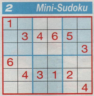 Milka 0349: Mini-Sudoku>>>GELÖST VON WERNER E3k9zy2gu7p61h5og