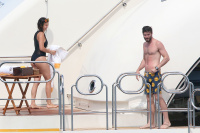 Nina Dobrev and Asustin Stowell enjoy the ocean off the cost the French Riviera (July 26) A66a3aYk