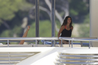 Nina Dobrev and Asustin Stowell enjoy the ocean off the cost the French Riviera (July 26) WwV8ymMx