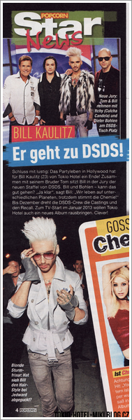 [scan DE] popcorn 12/12 Bill Kaulitz : Il va à DSDS ! 3122184665_1_3_vNjedrfE