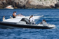 Nina Dobrev and Asustin Stowell enjoy the ocean off the cost the French Riviera (July 26) ZF4MyXUT